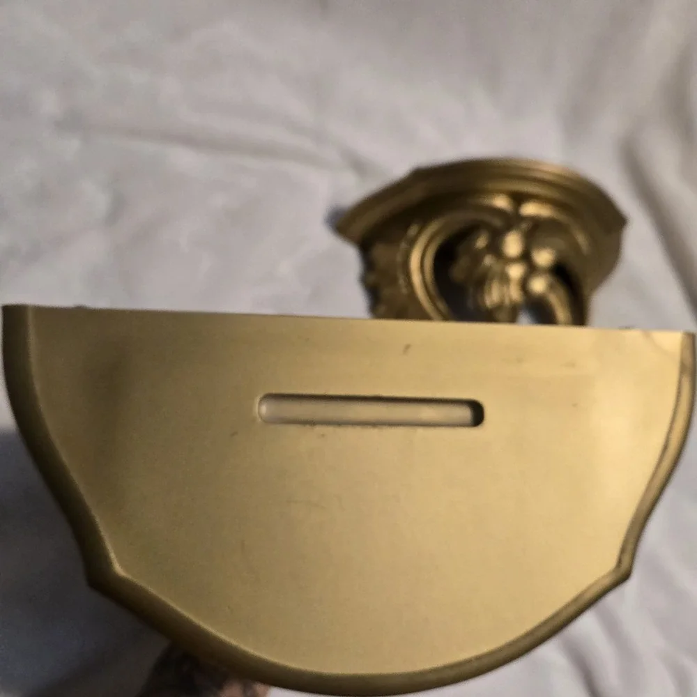 Vintage Retro 1970 Dart Industries #3507 Wall Shelves Ornate Gold Set of 2 MCM